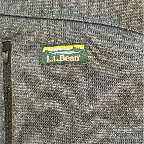 LL Bean Mens Medium Regular Gray Full Zip Jacket - Picture 6 of 6